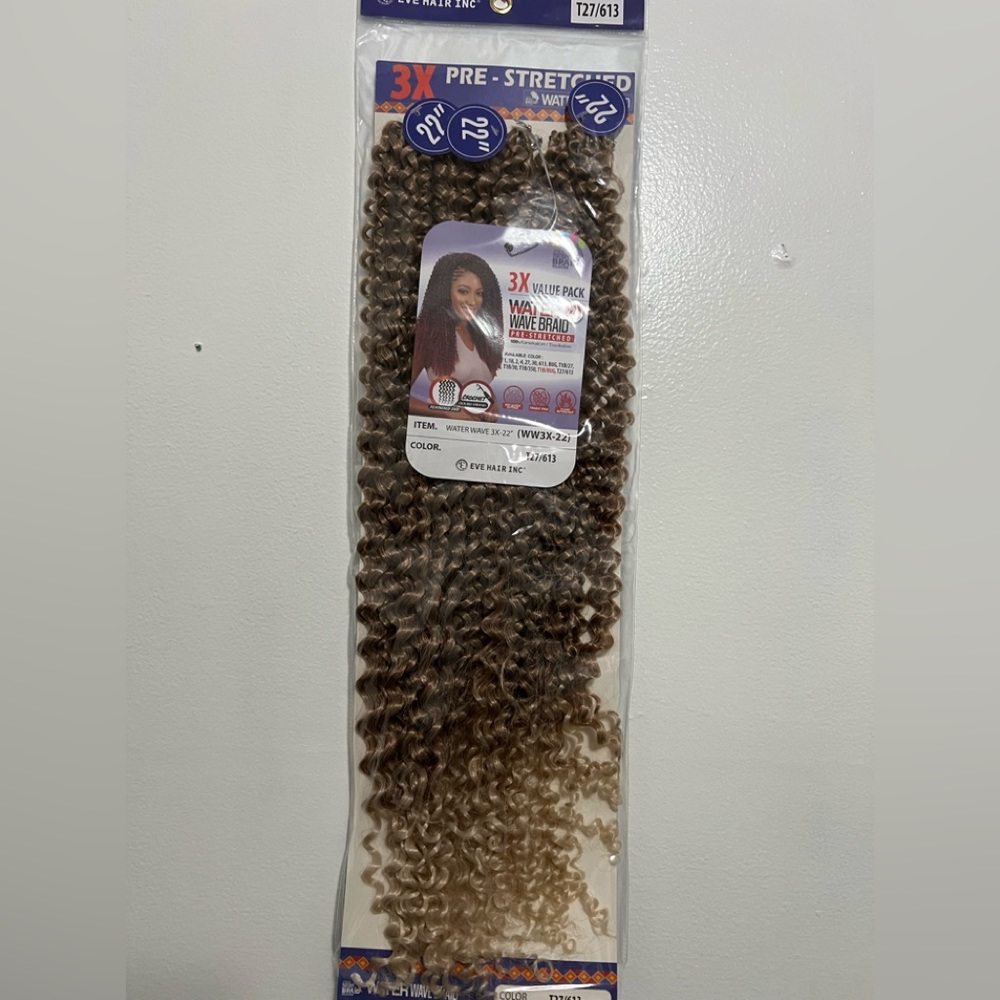 Eve Hair Inc Pre-Stretched Water Wave
Braid 22”